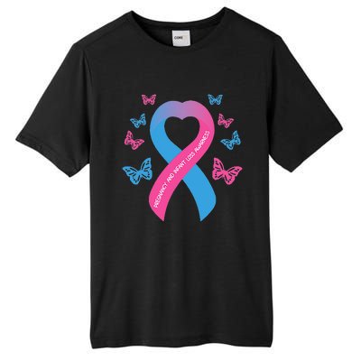 Pregnancy and Infant Loss Awareness Miscarriage Remembrance Tall Fusion ChromaSoft Performance T-Shirt