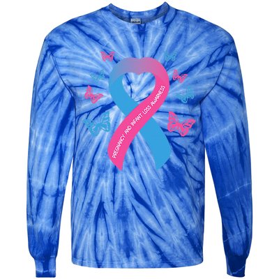 Pregnancy and Infant Loss Awareness Miscarriage Remembrance Tie-Dye Long Sleeve Shirt