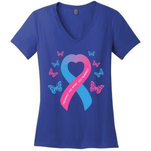 Pregnancy and Infant Loss Awareness Miscarriage Remembrance Women's V-Neck T-Shirt