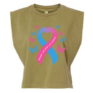 Pregnancy and Infant Loss Awareness Miscarriage Remembrance Garment-Dyed Women's Muscle Tee