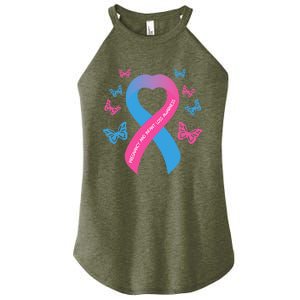 Pregnancy and Infant Loss Awareness Miscarriage Remembrance Women's Perfect Tri Rocker Tank