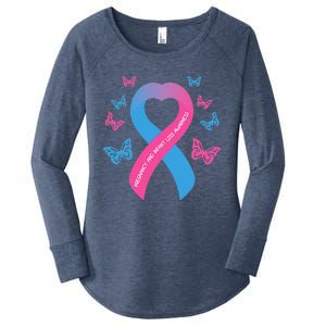 Pregnancy and Infant Loss Awareness Miscarriage Remembrance Women's Perfect Tri Tunic Long Sleeve Shirt