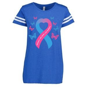 Pregnancy and Infant Loss Awareness Miscarriage Remembrance Enza Ladies Jersey Football T-Shirt