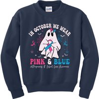 Pregnancy And Infant Loss Awareness October Halloween Kids Sweatshirt