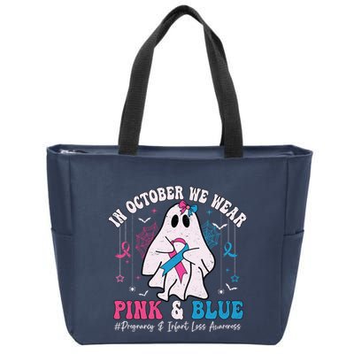 Pregnancy And Infant Loss Awareness October Halloween Zip Tote Bag