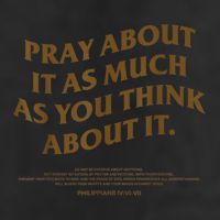 Pray About It As Much As You Think About It 25L Jumbo Tote