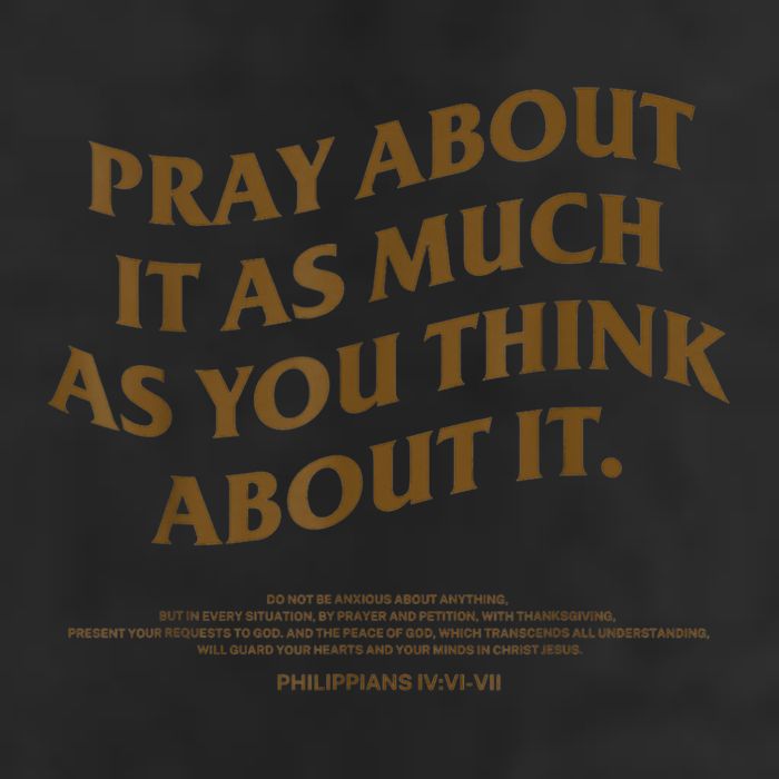 Pray About It As Much As You Think About It 25L Jumbo Tote
