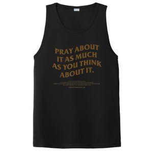 Pray About It As Much As You Think About It PosiCharge Competitor Tank