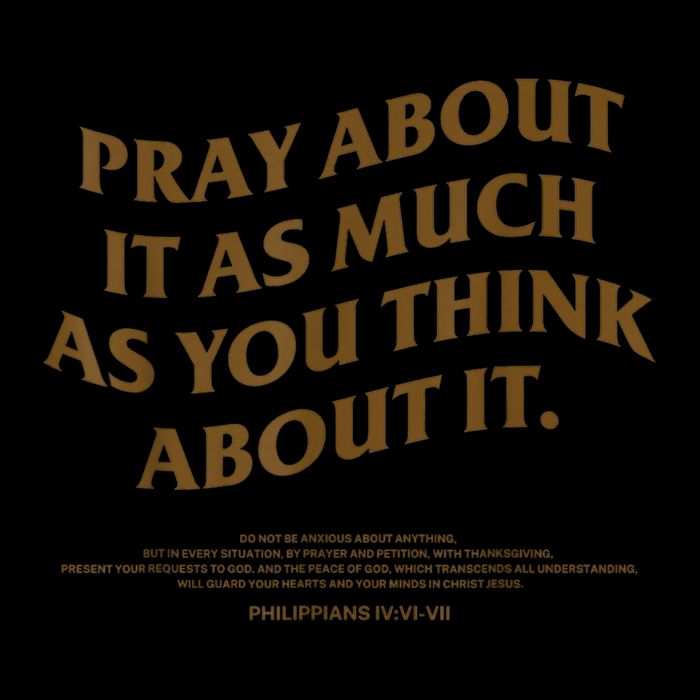 Pray About It As Much As You Think About It Wool Snapback Cap