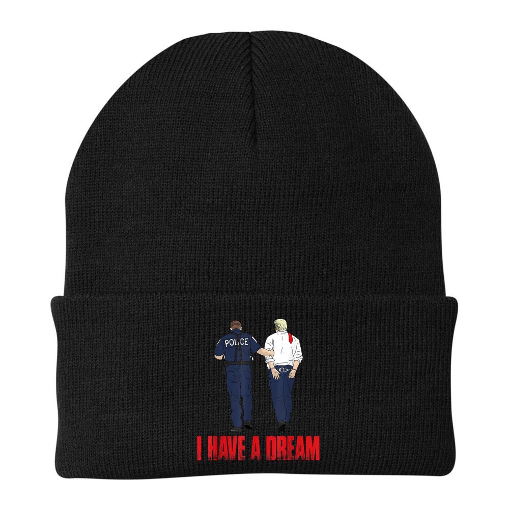 Police Arrest I Have A Dream Funny Trump Beanie