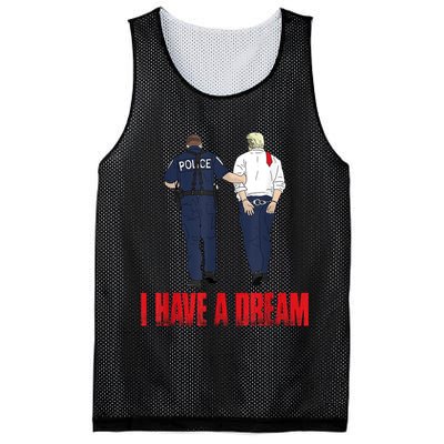 Police Arrest I Have A Dream Funny Trump Mesh Reversible Basketball Jersey Tank