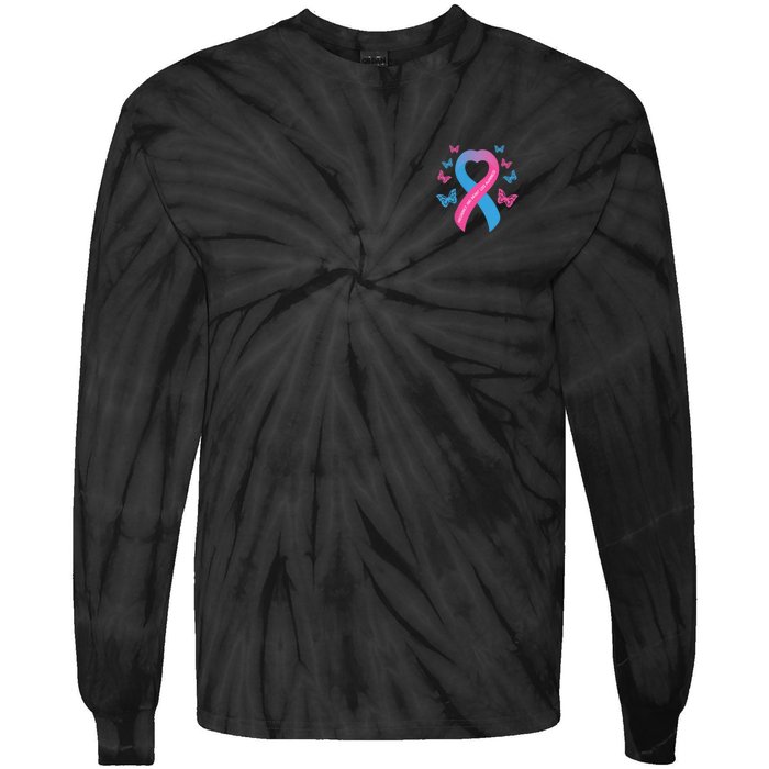 Pregnancy And Infant Loss Awareness Miscarriage Remembrance Tie-Dye Long Sleeve Shirt