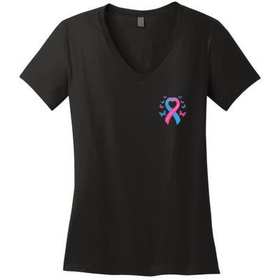 Pregnancy And Infant Loss Awareness Miscarriage Remembrance Women's V-Neck T-Shirt