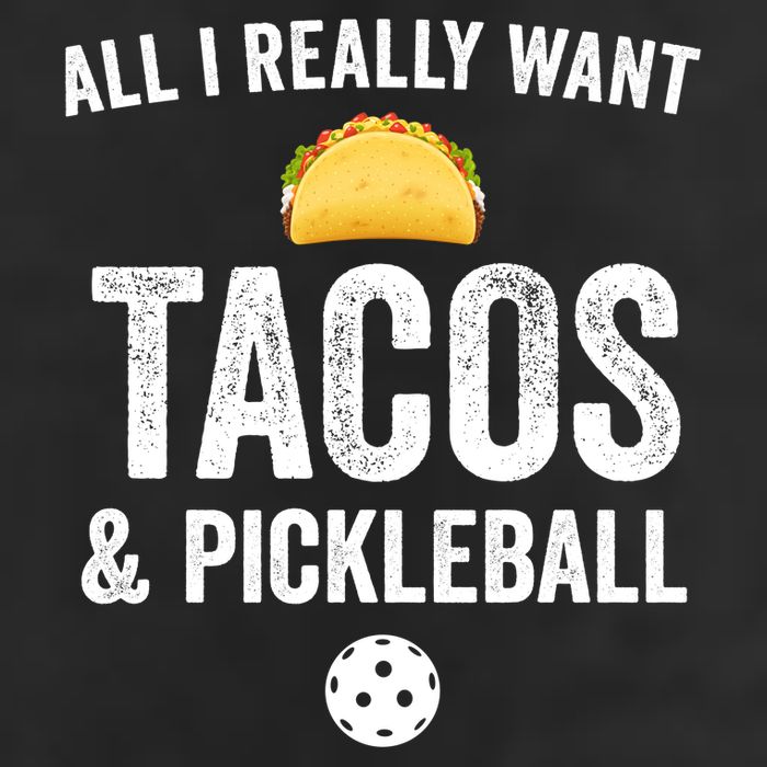 Pickleball All I Really Want Tacos 7 Panel Mesh Trucker Snapback Hat
