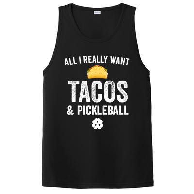 Pickleball All I Really Want Tacos PosiCharge Competitor Tank