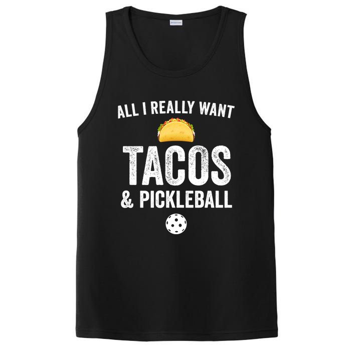 Pickleball All I Really Want Tacos PosiCharge Competitor Tank