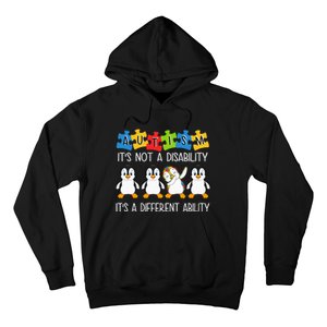 Penguin Autism Is Not A Disability It's A Different Ability Hoodie