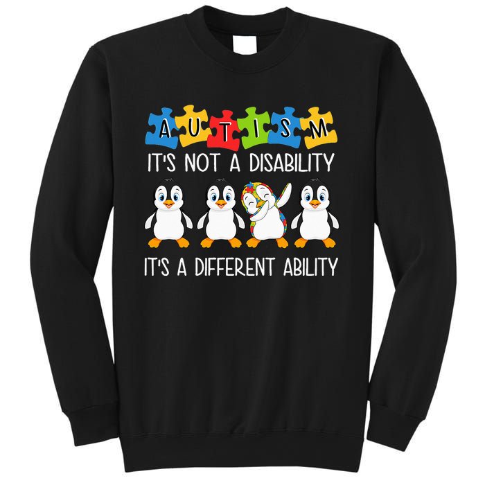 Penguin Autism Is Not A Disability It's A Different Ability Sweatshirt