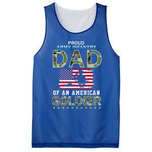 Proud Army Infantry Dad Of A Soldiercool Giftproud Army Infantry Dad Funny Gift Mesh Reversible Basketball Jersey Tank