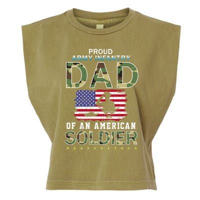 Proud Army Infantry Dad Of A Soldiercool Giftproud Army Infantry Dad Funny Gift Garment-Dyed Women's Muscle Tee