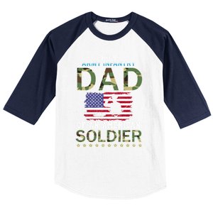 Proud Army Infantry Dad Of A Soldiercool Giftproud Army Infantry Dad Funny Gift Baseball Sleeve Shirt