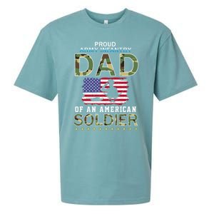 Proud Army Infantry Dad Of A Soldiercool Giftproud Army Infantry Dad Funny Gift Sueded Cloud Jersey T-Shirt