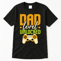 Pregnancy Announcement I Dad Level Unlocked Tall T-Shirt