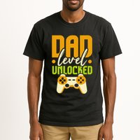 Pregnancy Announcement I Dad Level Unlocked Tall T-Shirt