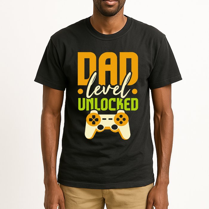 Pregnancy Announcement I Dad Level Unlocked Tall T-Shirt