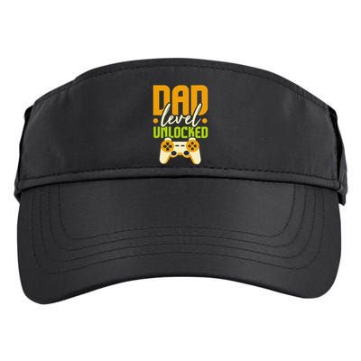 Pregnancy Announcement I Dad Level Unlocked Adult Drive Performance Visor