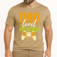 Pregnancy Announcement I Dad Level Unlocked Cooling Performance Crew T-Shirt