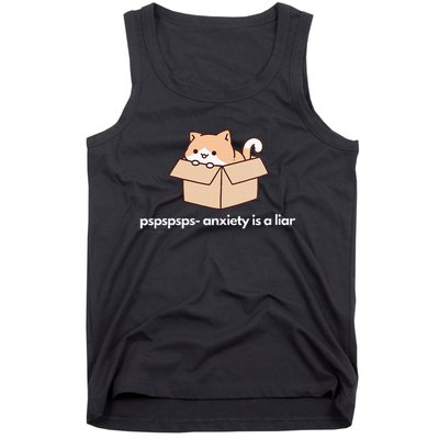 Pspsps Anxiety Is A Liar Tank Top