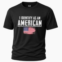 Proud America I Identify As An American Cooling Performance Crew T-Shirt