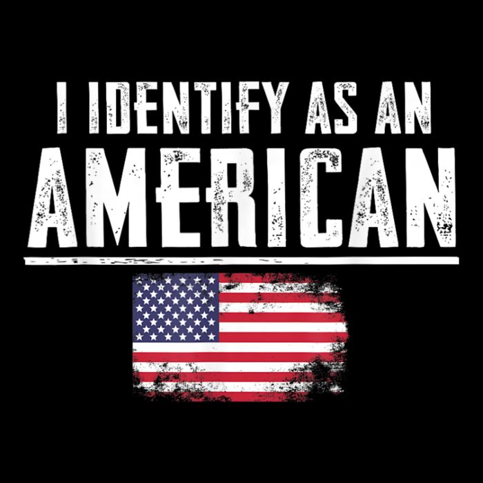Proud America I Identify As An American Cooling Performance Crew T-Shirt