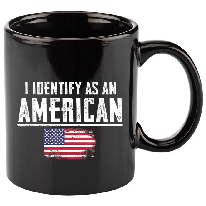 Proud America I Identify As An American 11oz C Handle Ceramic Mug