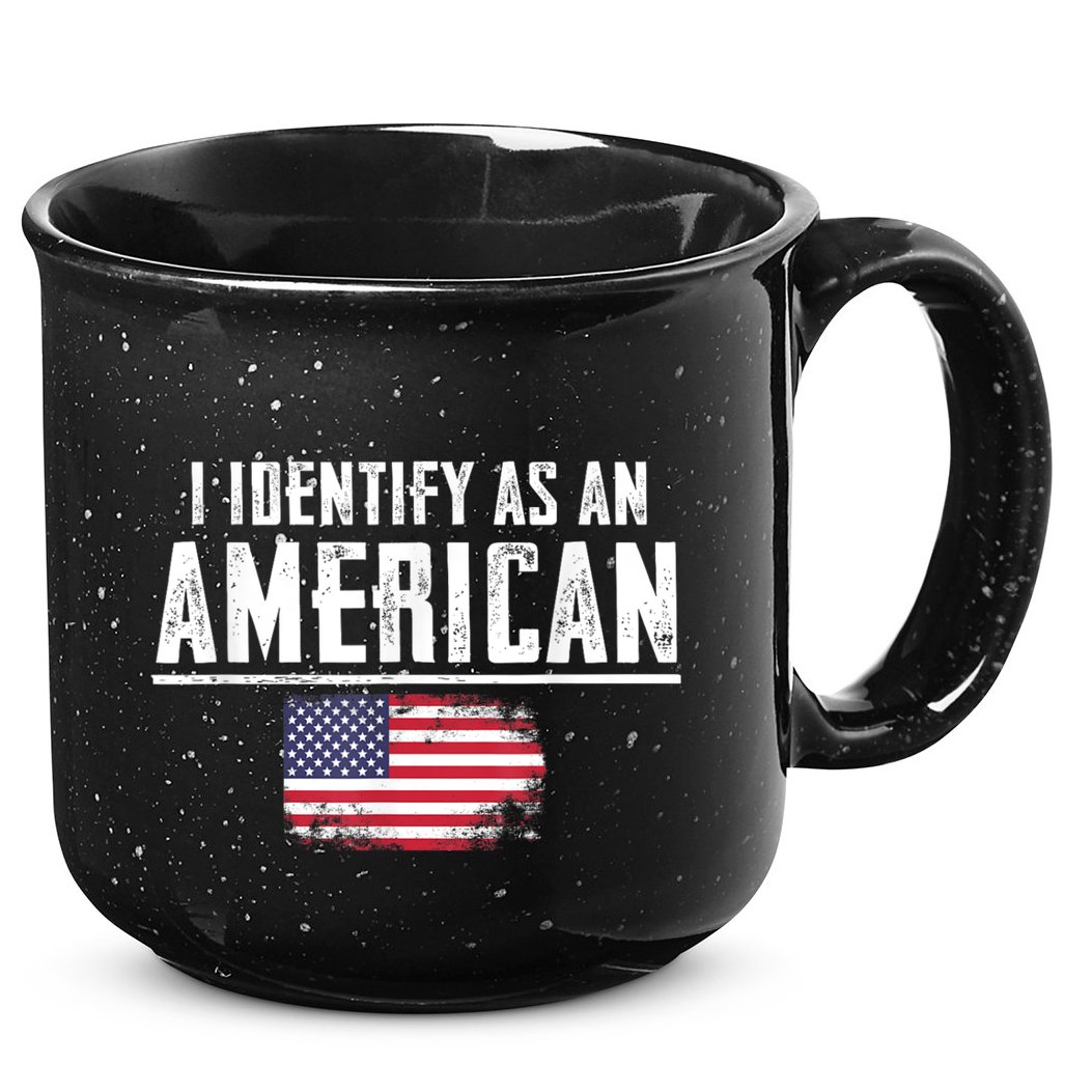 Proud America I Identify As An American 15oz Campfire Ceramic Mug