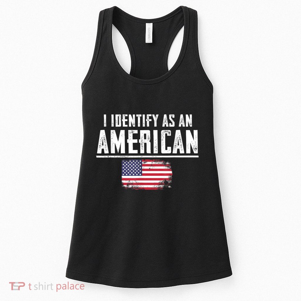 Proud America I Identify As An American Womens Tank Top