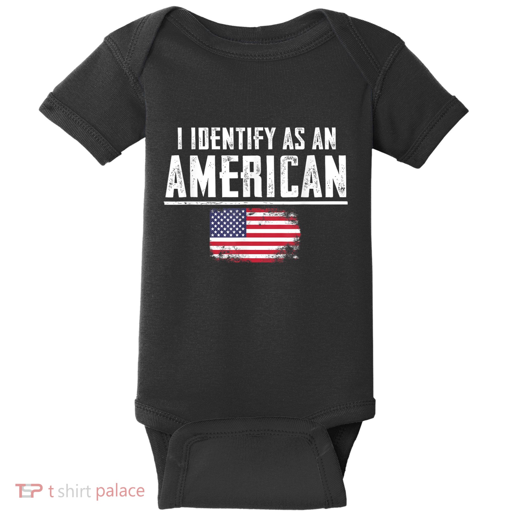Proud America I Identify As An American Baby Bodysuit