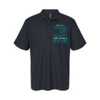 PTSD Awareness I Wear Teal Support The Troops Softstyle Adult Sport Polo