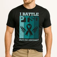 PTSD Awareness I Battle PTSD Support Love Cooling Performance Crew T-Shirt