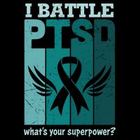 PTSD Awareness I Battle PTSD Support Love Cooling Performance Crew T-Shirt