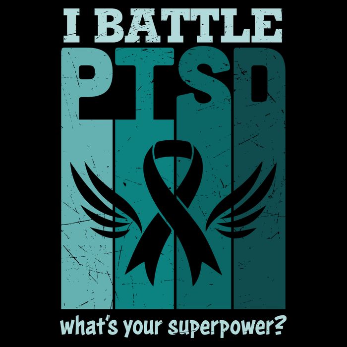 PTSD Awareness I Battle PTSD Support Love Cooling Performance Crew T-Shirt