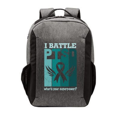 PTSD Awareness I Battle PTSD Support Love Vector Backpack