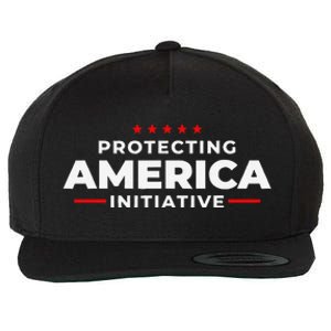 Protecting America Initiative Donald Trump 2024 Wool Snapback Cap