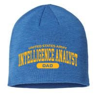 Proud Army Intelligence Analyst Dad Gift Sustainable Beanie