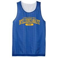 Proud Army Intelligence Analyst Dad Gift Mesh Reversible Basketball Jersey Tank