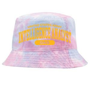 Proud Army Intelligence Analyst Dad Gift Tie-Dyed Bucket Hat