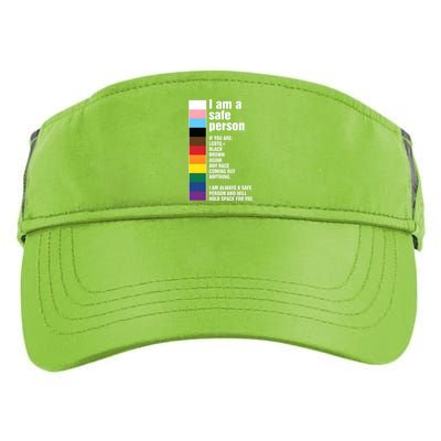 Pride Ally I Am A Safe Person Lgbtq Adult Drive Performance Visor