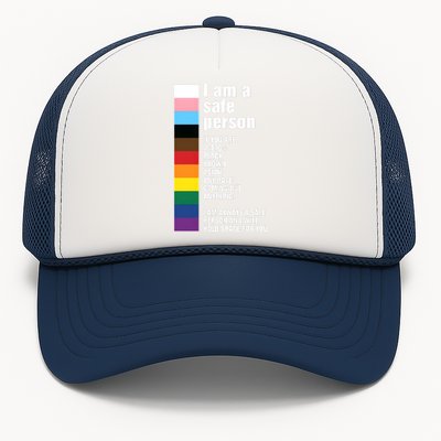 Pride Ally I Am A Safe Person Lgbtq Trucker Hat