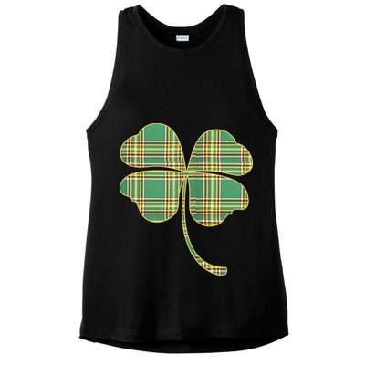 Paid Shamrock Clover Ladies PosiCharge Tri-Blend Wicking Tank